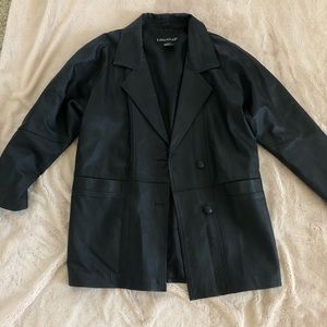 Longline Genuine Leather Jacket